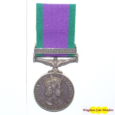 General Service Medal - N.I. Clasp RAF - Jnr. Tech. G Shepherd - Click Image to Close